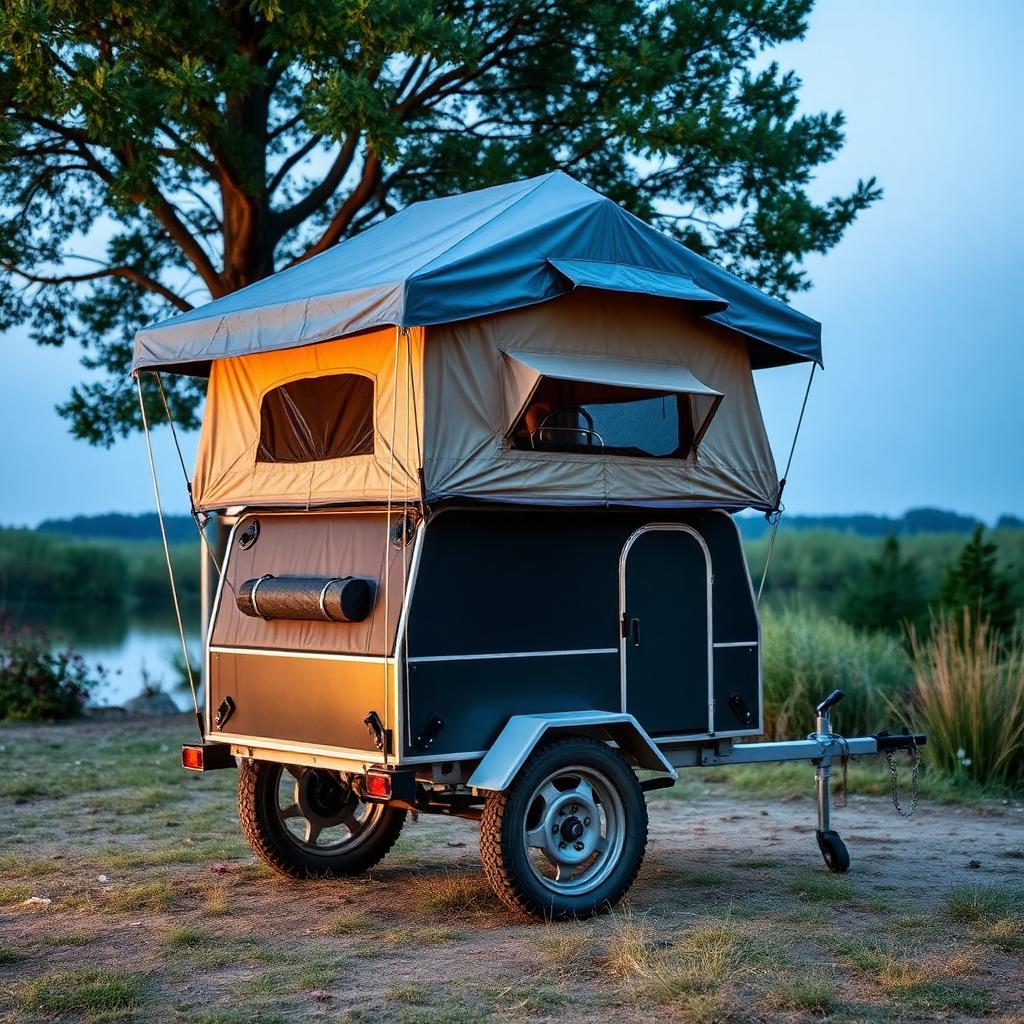 Camping trolley trailer